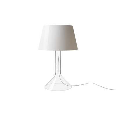 Lampe de table Chapeaux LED verre blanc / Ø 29 x H 47 cm - Foscarini
