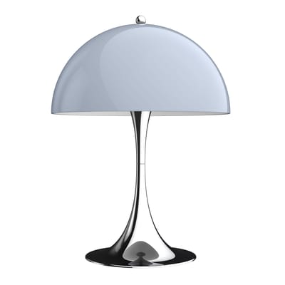 Lampe de table Panthella 320 plastique gris / Ø 32 x H 43,8 cm / Verner Panton, 1971 - Louis Poulsen