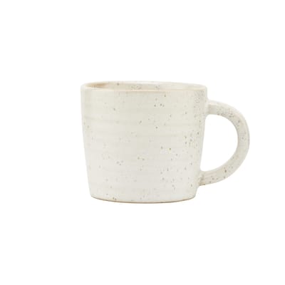 house doctor - tasse à espresso pion en céramique, porcelaine émaillée couleur gris 12.16 x 5.5 cm made in design