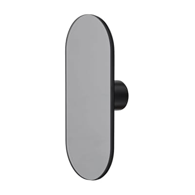Patère Ovali verre gris / Miroir - L 7 x H16 cm - AYTM