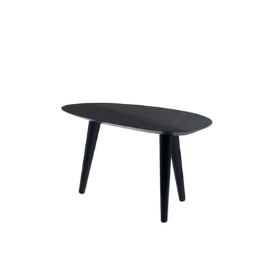 Table basse Tweed Mini Small bois noir / 85 x 48 cm - Zanotta