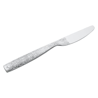 alessi - couteau de table dressed en métal, acier inoxydable couleur métal 21 x 26 3 cm designer marcel wanders made in design