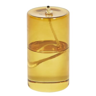 enostudio - lampe à huile olie en verre, verre borosilicaté couleur marron 20.8 x 13.5 cm designer eno studio made in design