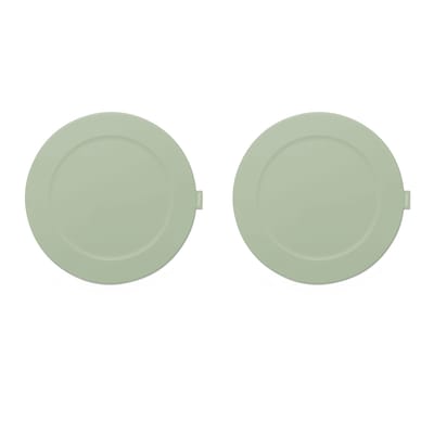 fatboy - set de table accessoires en plastique, silicone souple couleur vert 22.1 x cm made in design