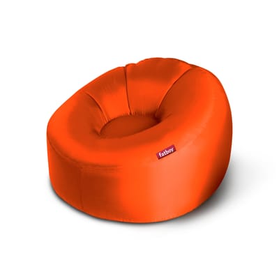 fatboy - fauteuil gonflable lamzac en tissu, polyester ripstop couleur orange 103 x 24.99 62 cm made in design