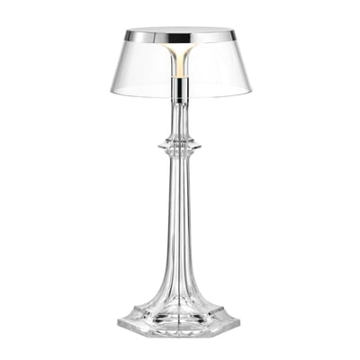 Lampe de table Bon Jour Versailles Small LED plastique transparent / H 27 cm - Flos
