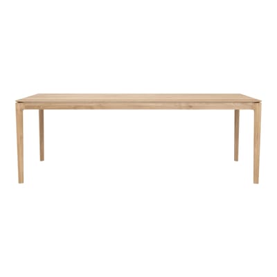 Table rectangulaire Bok bois naturel / 220 x 95 cm - 8 personnes - Ethnicraft