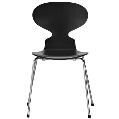 Chaise empilable Fourmi bois noir / Bois teinté - Arne Jacobsen, 1952 - Fritz Hansen