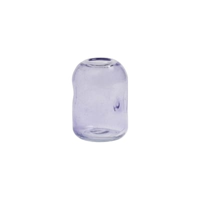 Vase Bubble verre violet / recyclé - Ø 10 x H 14 cm - & klevering