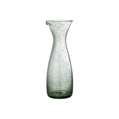 bloomingville - carafe verres & carafes en verre, verre soufflé bouche couleur vert 11.5 x 32 cm made in design