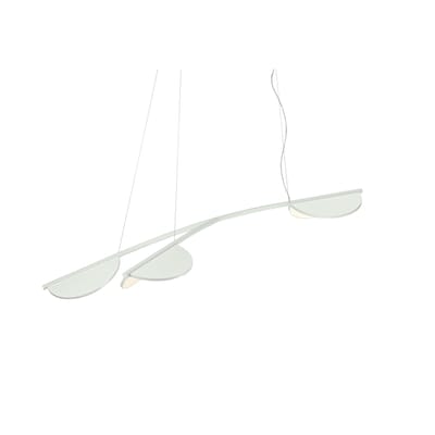 Suspension Almendra Organic S3 Y Short métal blanc / LED - L 161,13 cm / 3 diffuseurs orientables - 