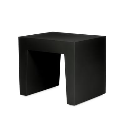 Tabouret Concrete Seat plastique noir / Table d'appoint - Polyéthylène recyclé - Fatboy