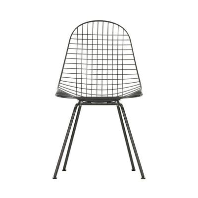 Chaise Wire Chair DKX métal noir / By Charles & Ray Eames, 1951 - Vitra