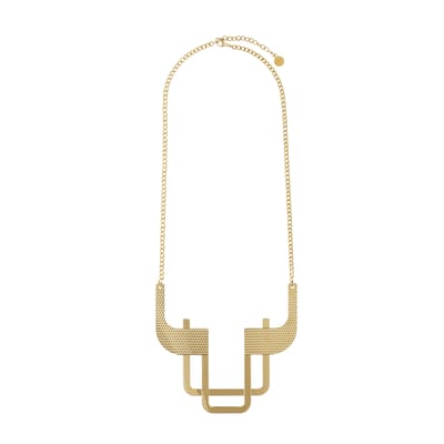 Alessi Unisex Metal - Necklace Bijoux - Pvd-Coated Steel - Designer Elena Salmistraro Size 35