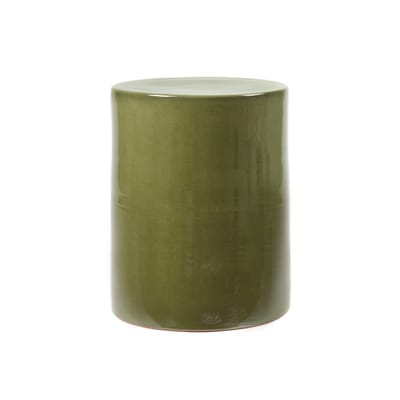 Table d'appoint Pawn céramique vert / Tabouret - Ø 37 x H 46 cm - Serax