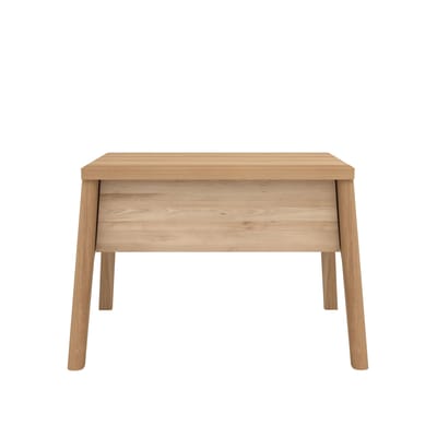Table de chevet Air bois naturel / Chêne massif - 1 tiroir - Ethnicraft