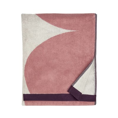 marimekko - serviette de bain serviettes en tissu, coton éponge couleur violet 70 x 150 0.2 cm designer maija isola made in design
