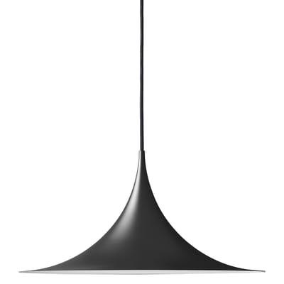 Suspension Semi métal noir / Ø 47 cm - Réédition 1968 - Gubi