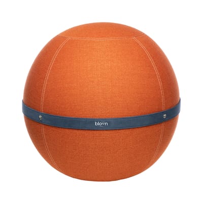 Pouf Ballon Original XL tissu orange / Siège ergonomique - Ø 65 cm - BLOON PARIS