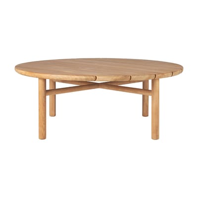 Table basse Quatro Outdoor bois naturel / Ø 95 x H 35 cm - Teck - Ethnicraft