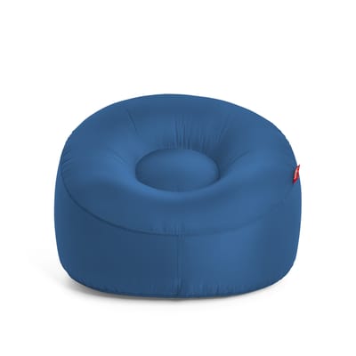 fatboy - fauteuil gonflable lamzac en tissu, tissu d'extérieur nylon couleur bleu 103 x 24.66 62 cm made in design