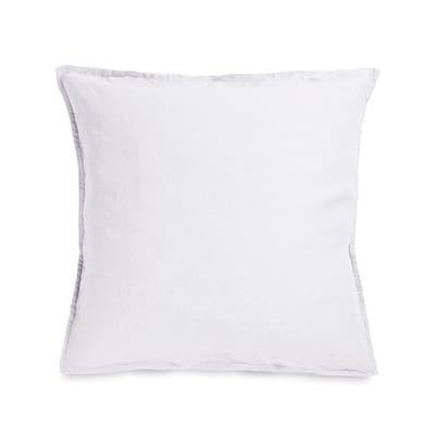 Taie d'oreiller 65 x 65 cm tissu blanc / Lin lavé - Au Printemps Paris