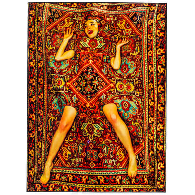 Tapis Toiletpaper - Lady on Carpet multicolore / 194 x 280 cm - Seletti