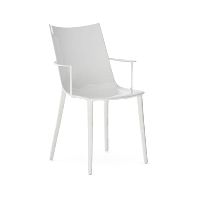 Kartell White - Chair H. H.h - Recycled Thermoplastic Technopolymer - Designer Philippe Starck 47Cm