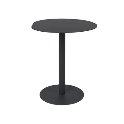 Table ronde Pond Café OUTDOOR métal noir / Ø 64 cm - Forme asymétrique - Ferm Living
