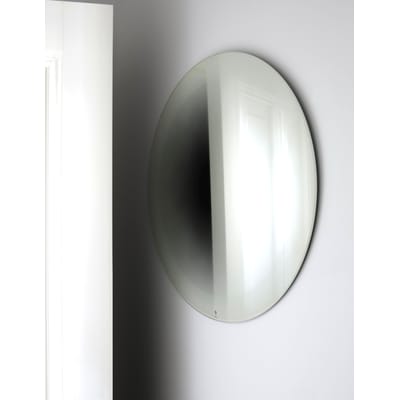 Miroir mural Fading Small verre blanc / Ø 55 cm - ENOstudio