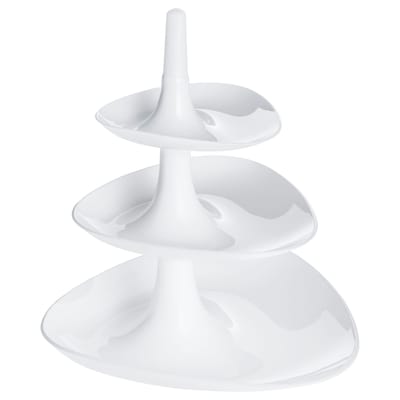 koziol - plat de présentation betty en plastique, polypropylène couleur blanc 24.4 x 24.1 27.1 cm made in design