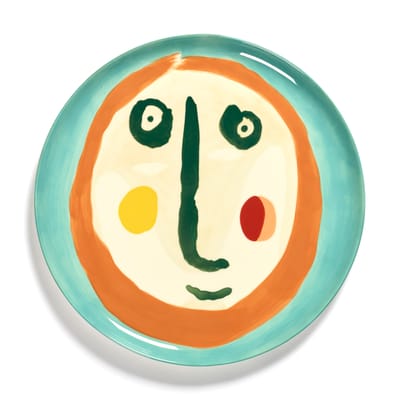 serax - assiette de présentation feast en céramique, grès émaillé couleur multicolore 24.99 x 2 cm designer ivo bisignano made in design