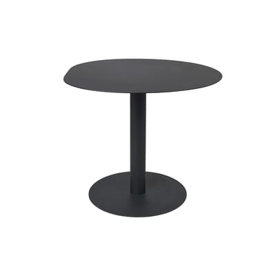 Table ronde Pond Café OUTDOOR métal noir / Ø 88 cm - Forme asymétrique - Ferm Living