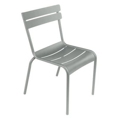 Chaise empilable Luxembourg métal gris / Aluminium - Fermob
