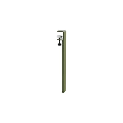 tiptoe - pied pieds & plateaux en métal, acier thermolaqué couleur vert 6 x 43 cm designer matthieu bourgeaux made in design