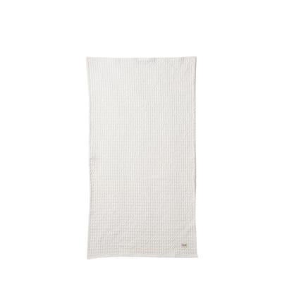 ferm living - serviette de toilette bain en tissu, coton couleur blanc 16.87 x cm designer trine andersen made in design