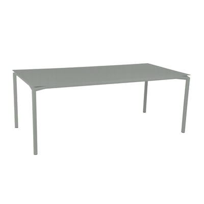 Table rectangulaire Calvi métal gris / 195 x 95 cm - Aluminium / 10 à 12 personnes - Fermob