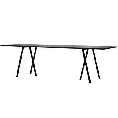 Table rectangulaire Loop / L 180 cm - Stratifié finition linoleum - Hay