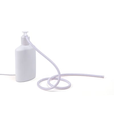Lampe de table Daily Glow - Savon LED plastique blanc / Résine - 16 x 10 x H 29,5 cm - Seletti