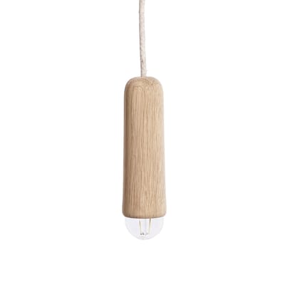 hartô - suspension luce bois naturel 20.33 x 19 cm designer mickael  koska bois, chêne massif