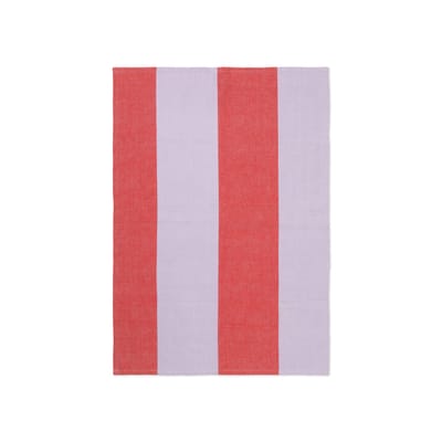 ferm living - torchon torchons en tissu, lin couleur rouge 13.39 x cm made in design