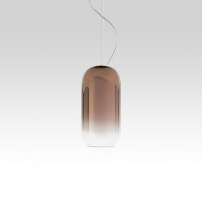 Suspension Gople Mini verre transparent métal / H 29 cm - Artemide