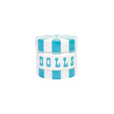 Boîte Vice - DOOLS céramique bleu / Ø 5,5 x H 5 cm - Jonathan Adler