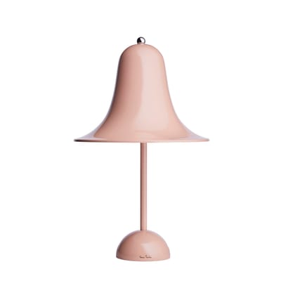 Lampe de table Pantop métal rose / Ø 23 cm - Verner Panton (1980) - Verpan