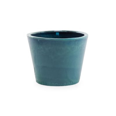 Pot de fleurs Pots céramique bleu / Grès émaillé - Ø 50 x H 40 cm / Fait main - Unopiu