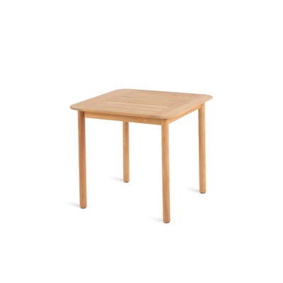 Table carrée Pevero bois naturel / 80 x 80 cm - Teck - Unopiu