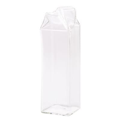 seletti - carafe estetico quotidiano en verre, verre de borosilicate couleur transparent 18.17 x 24.3 cm designer alessandro zambelli made in design