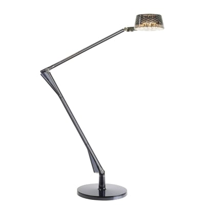 Lampe de table Aledin DEC LED plastique gris / Diffuseur rond - Kartell