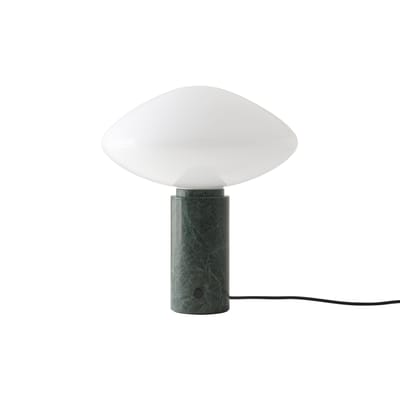 Lampe de table Mist AP17 verre vert / Marbre - Ø 37 x H 41 cm - &tradition