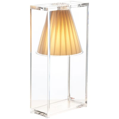 Lampe de table Light-Air plastique tissu beige - Kartell